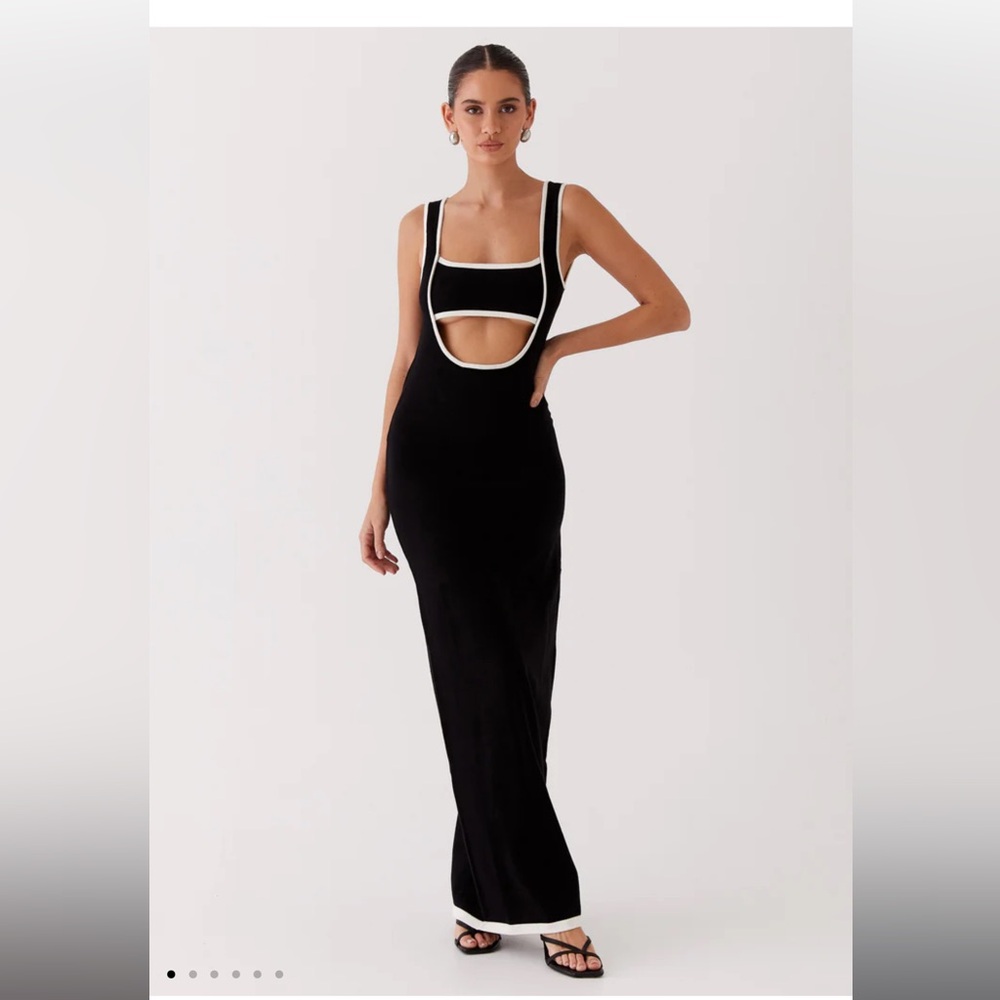 Peppermayo Lost In Paris Knit Maxi Dress